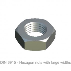 مهره شش گوش گل درشت DIN 6915